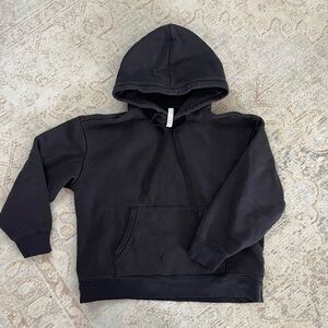 Athleta Black Cropped Hoodie